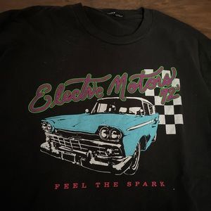 brandy melville electric motors oversized tee